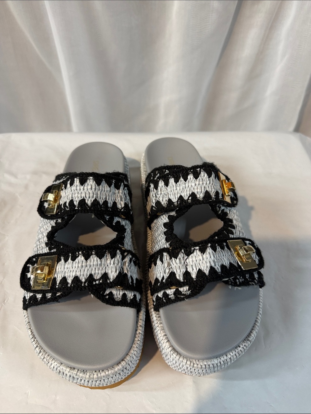 Women’s Dream Pair Crochet platform Slide Sandals🚌